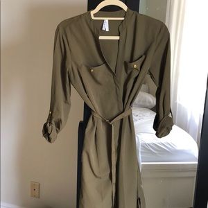olive green dress